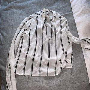 Long sleeve adorable dress top with open neck